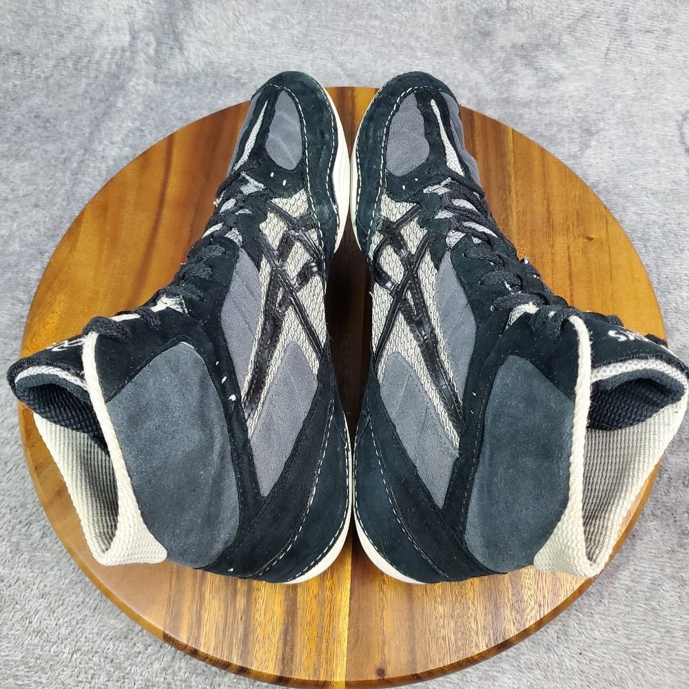 Asics Cael Sanderson Wrestling Shoes Men's 11 Black S… Gem